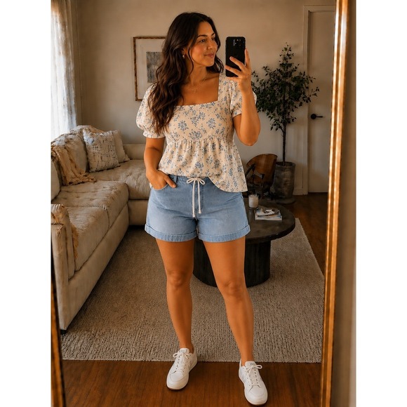 torrid Pants - Torrid Womens Denim Shorts 1X  Weekend 3.5 Inch Super Soft Drawstring Summer